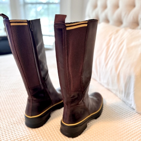 TIMBERLAND Malynn Waterproof Tall Boots Brown Full Grain Leather - Picture 10 of 16